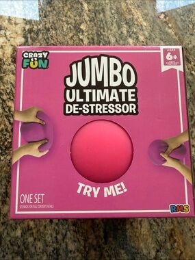 *VIRAL RARE* Crazy Fun Jumbo squishy Ultimate De-Stressor Stress Ball - pink